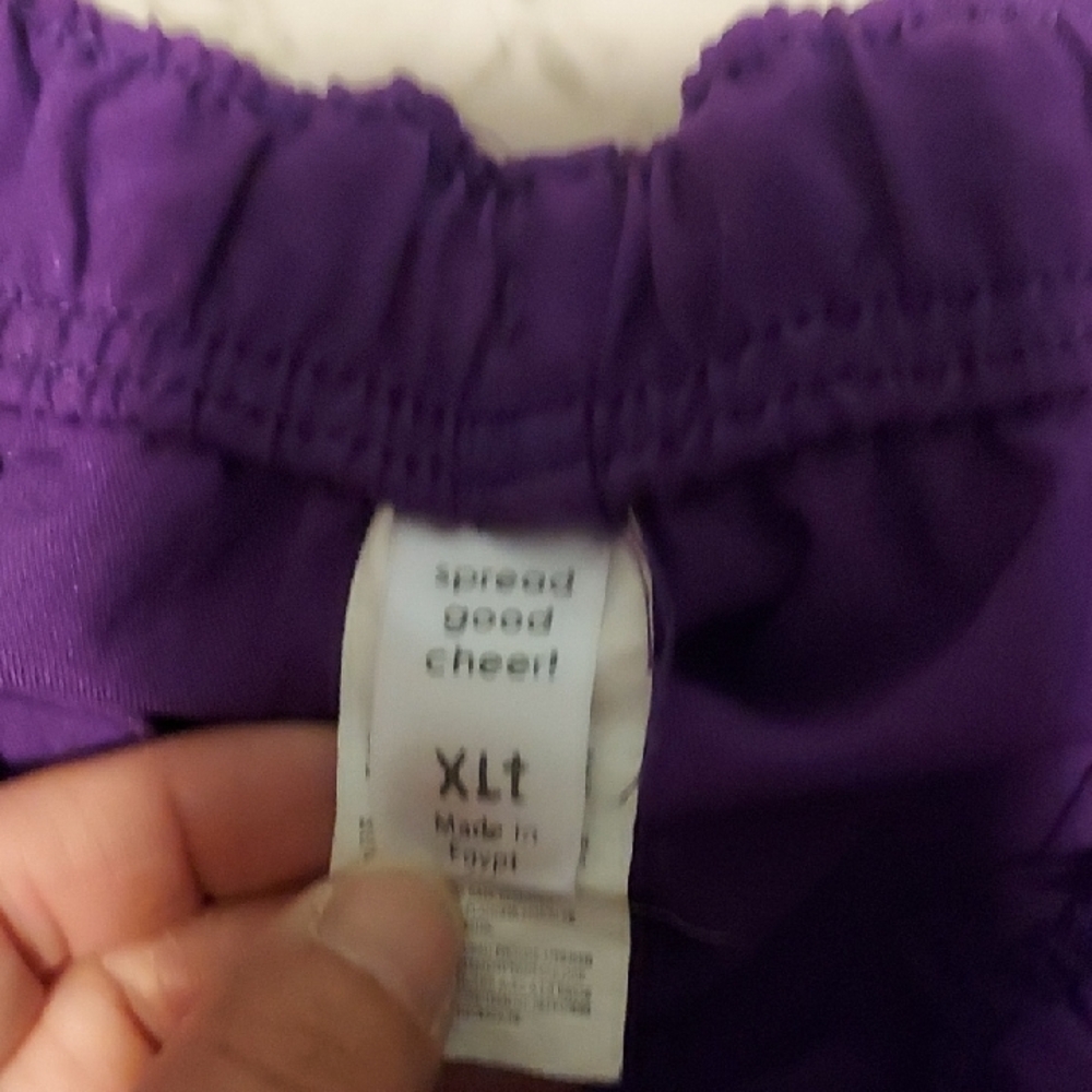 Purple XL Scrub Pants